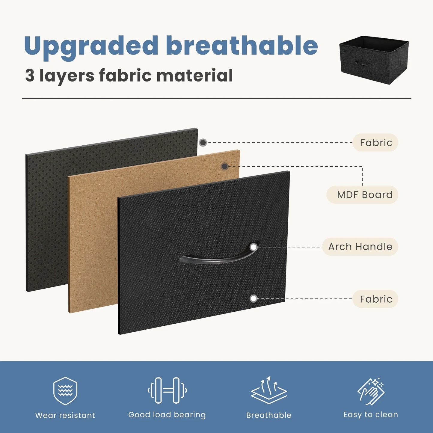 7 Drawers Fabric Storage
